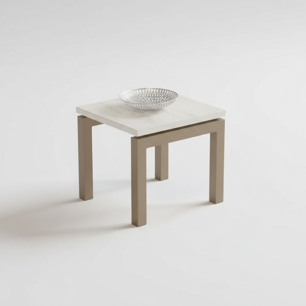 Moderner Kleiner Couchtisch Quadratischer Ablagetisch Design Holz Möbel