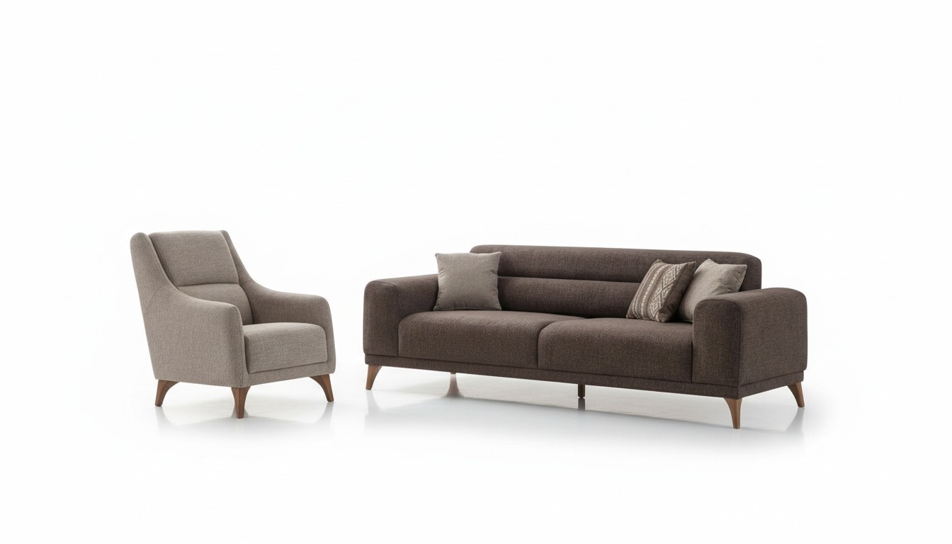 Moderner Komfort im Set – Sofa und Sessel für das Wohnzimmer
