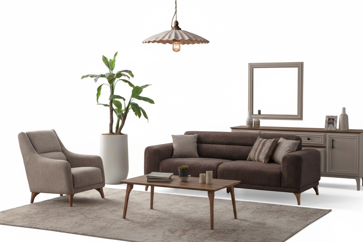 Moderner Komfort im Set – Sofa und Sessel für das Wohnzimmer