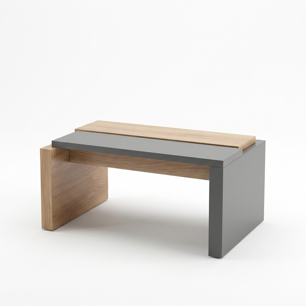 Moderner Luxus-Couchtisch Brauner Büro Ablagetisch Designer Holzmöbel