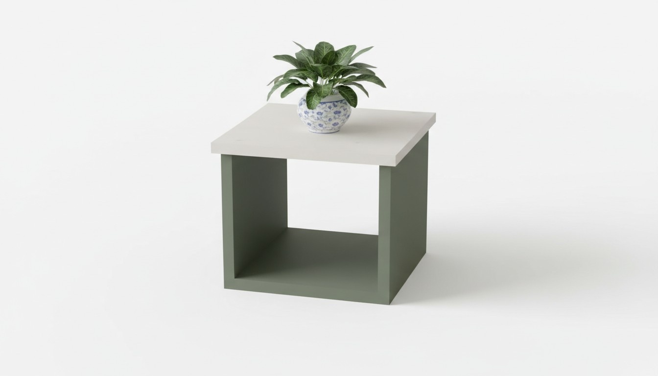 Moderner Quadratischer Couchtisch Luxus Büro Beistelltisch Holztisch