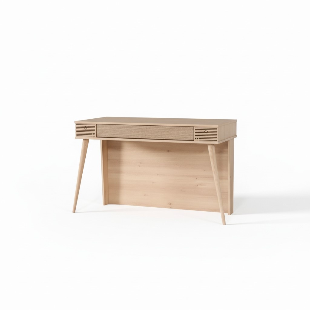 Moderner Tisch Arbeitstisch Brauner Kinderschreibtisch in der Kinderzimmer