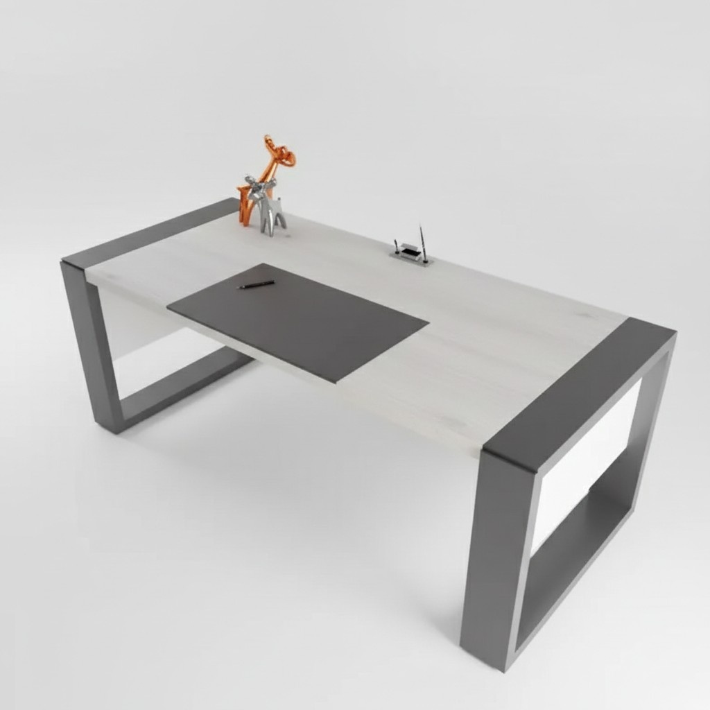 Moderner Weißer Schreibtisch Designer Büro Möbel Holz Tisch Arbeitszimmer