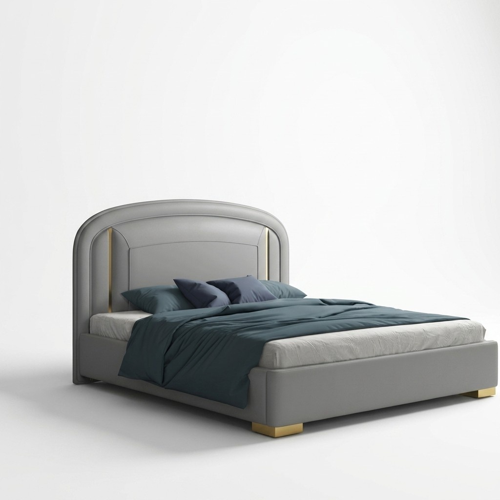 Modernes Design Bett 180x200 Samt Hotel Metall Betten Doppel Ehe Schlaf