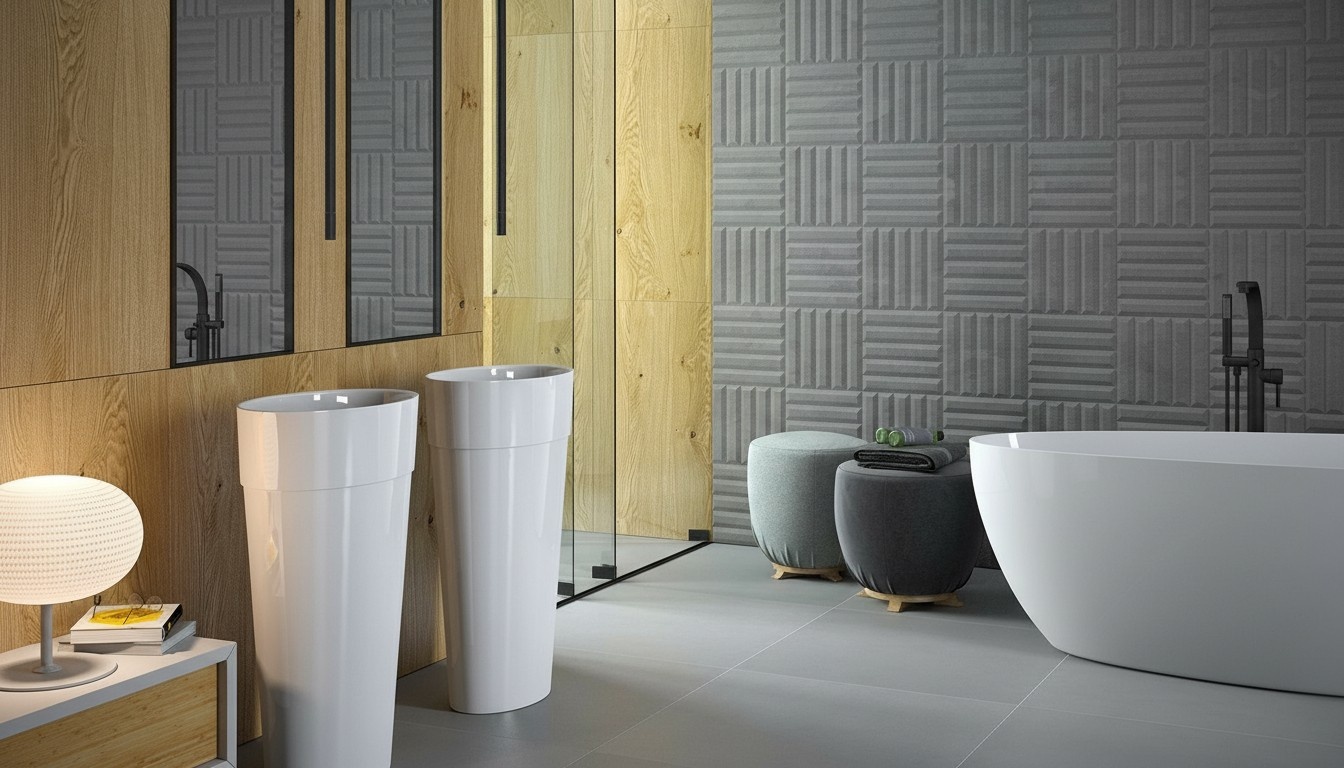 Modernes Design Waschbecken Acryl Bad Freistehender Waschtisch Stand