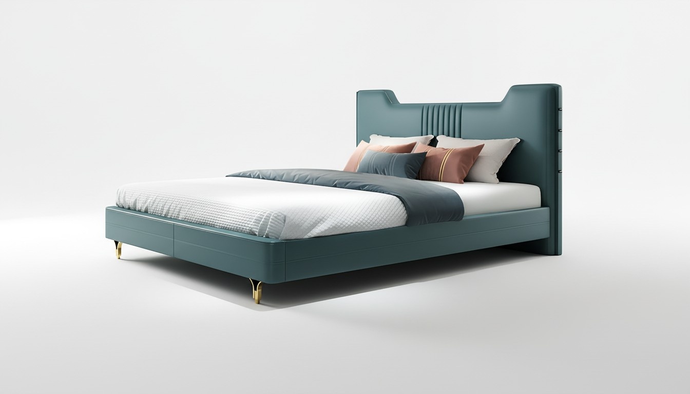 Modernes Holz Designer Bett Edles Möbel Doppel Betten Neu Schlafzimmer