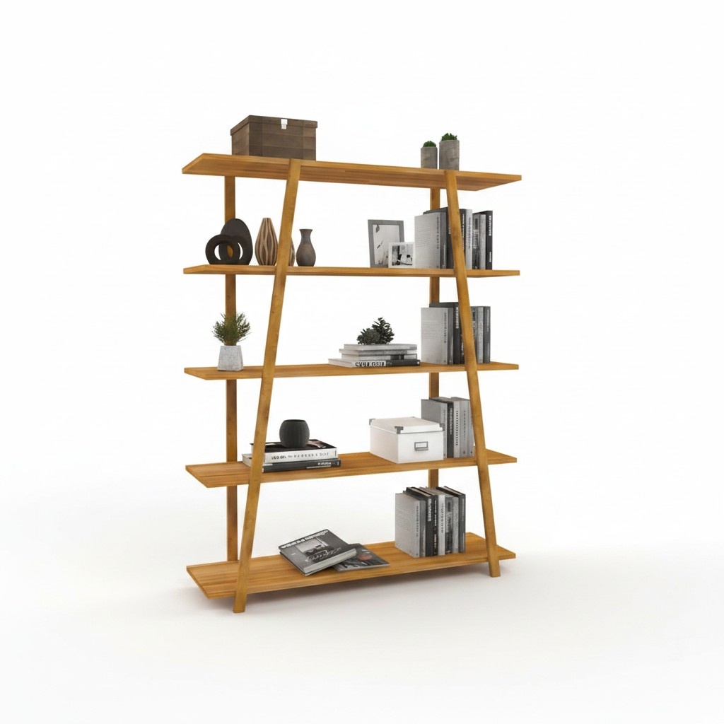Modernes Holz Bücherregal Hochwertige Regale Wohnzimmer Luxus Schränke