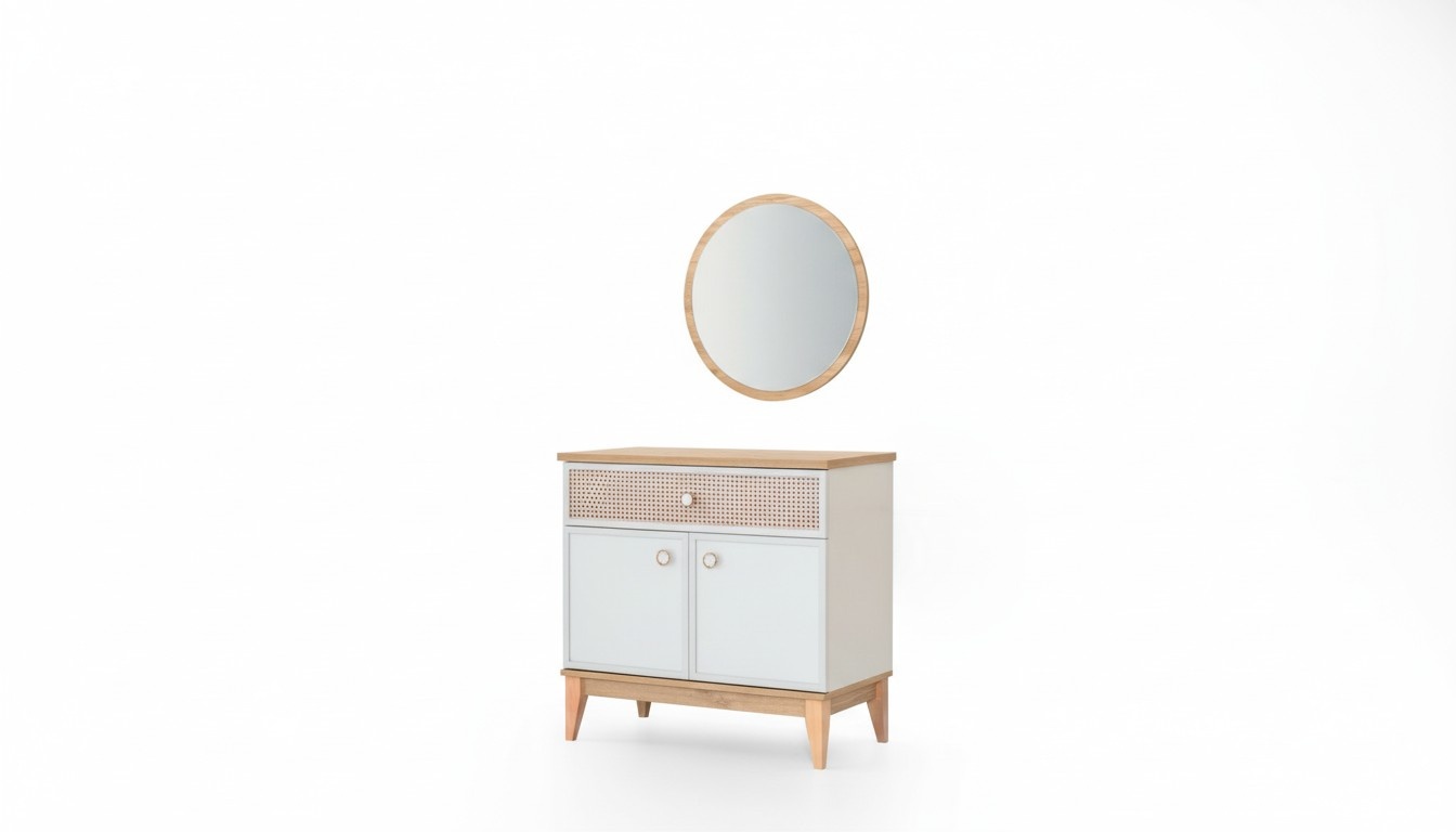 Modernes Kinderzimmer Möbel Set Designer Kommode Stilvoller Spiegel