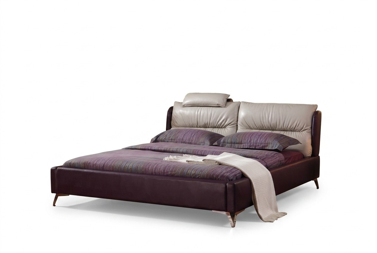 Modernes Luxus Design Bett XXL Betten Stil Hotel Doppel Leder