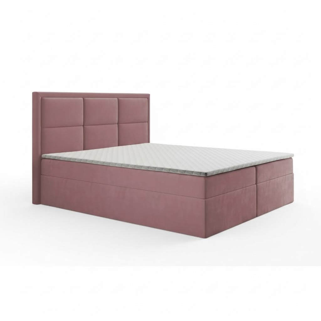 Modernes Polsterbett Bett Betten Ehebett Bettgestell Doppelbett 160x200 Rosa