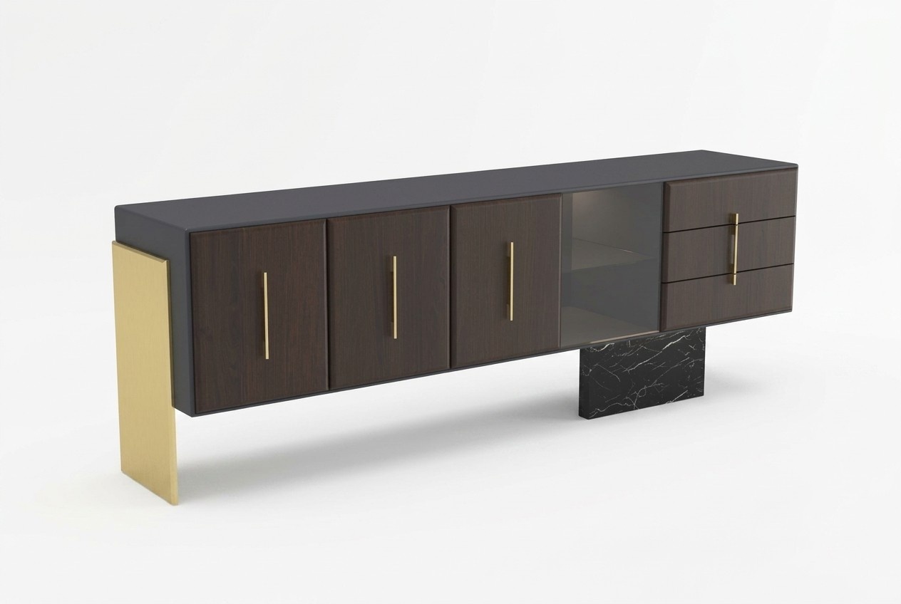 Modernes Sideboard Holz Kommoden Möbel Luxus Design TV Ständer neu