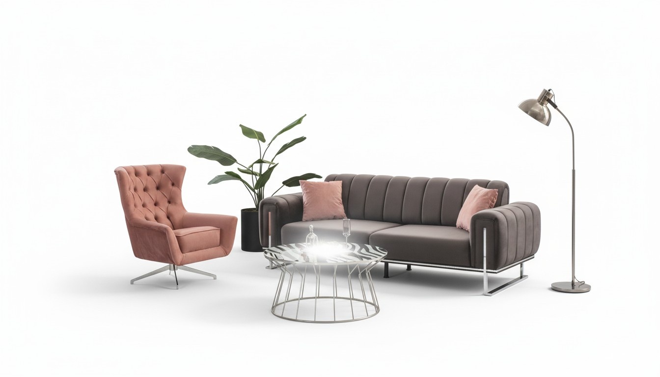 Modernes Sofa und Sessel Eleganz und Komfort vereint