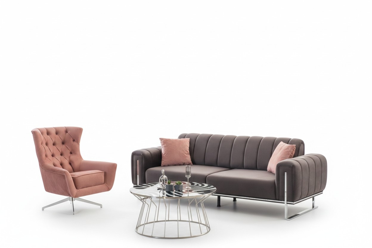 Modernes Sofa und Sessel Eleganz und Komfort vereint