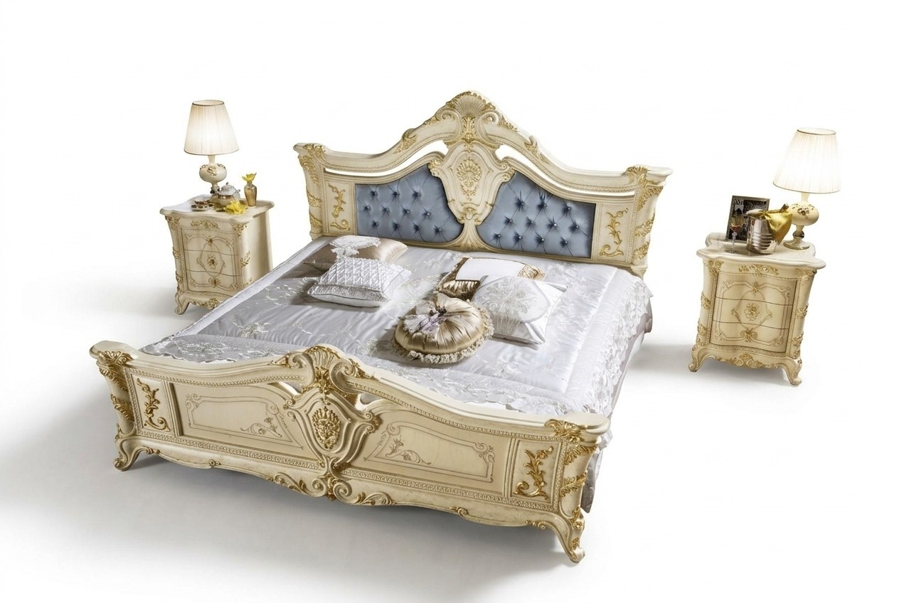 Möbel Design Betten Möbel Italien Bett Möbel Doppelbett Naturholz Schlafzimmer