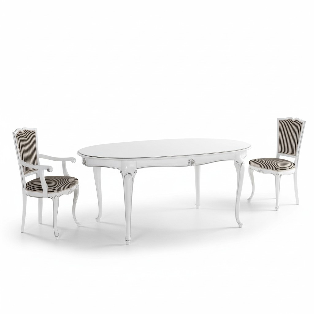 Möbel Einrichtung Gruppe Tisch + 4 Stuhl Set 5tlg. Esstisch Garnitur Esszimmer