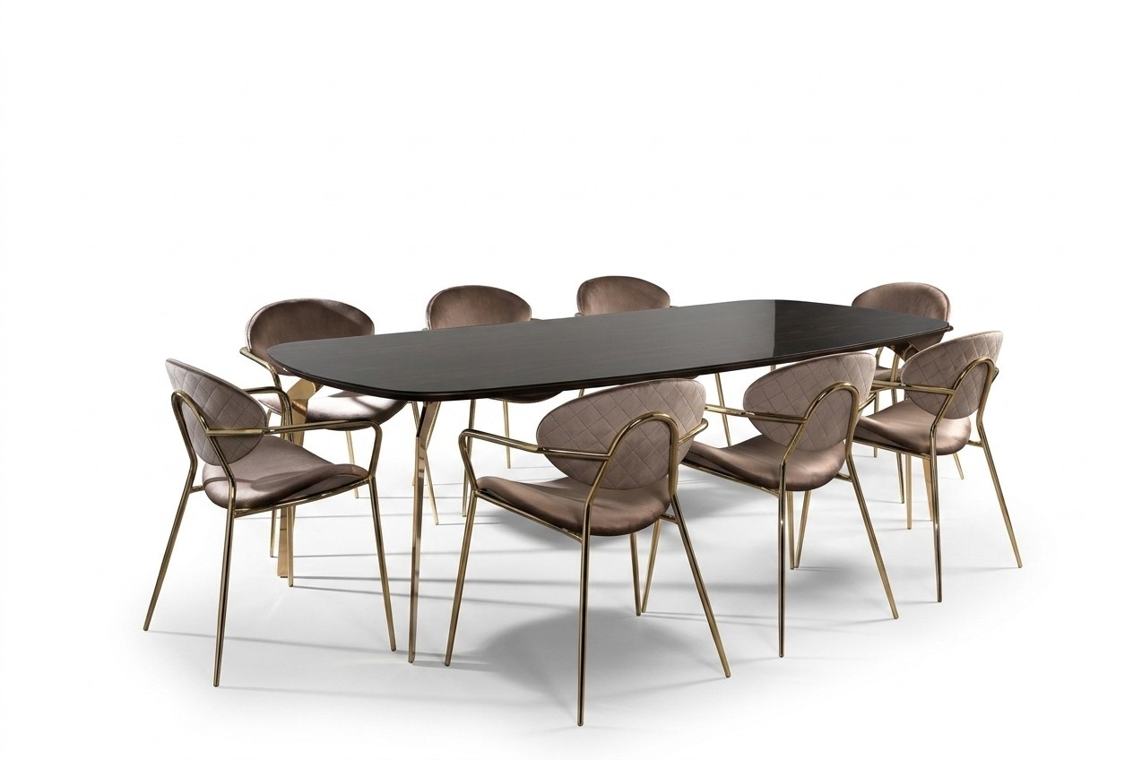 Möbel Einrichtung Gruppe Tisch + 6 Stuhl Set Esstisch Garnitur Esszimmer 7tlg.