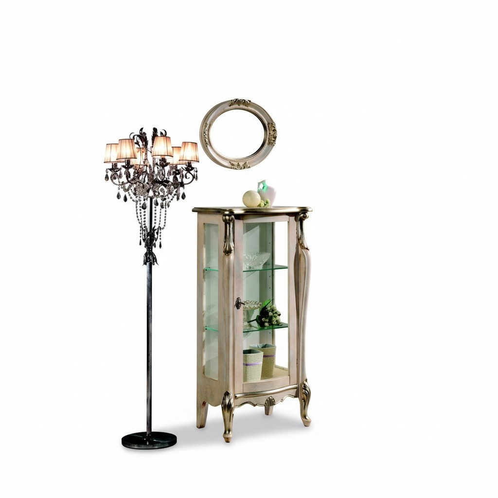 Möbel Holz Stil Barock Regale Glasschrank Vitrine Glasschrank Italienische Möbel