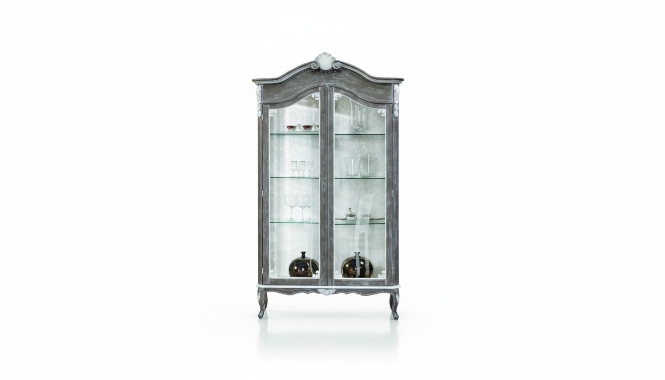 Möbel Klassische Stil Design Vitrine Wohnzimmer Schränke Glasschrank Regal Schränke Neu