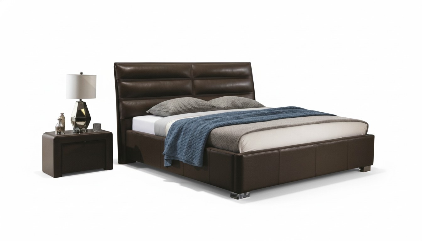 Möbel Luxus Modern Betten Polster Gestell Betten Schlafzimmer Design 160x200 Neu