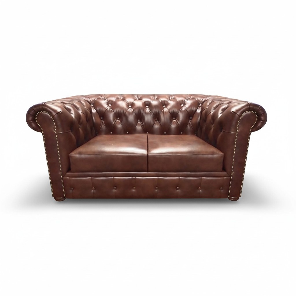 Möbel Polstermöbel Wohnzimmer Sofa Zweisitzer Couch Einrichtung Chesterfield
