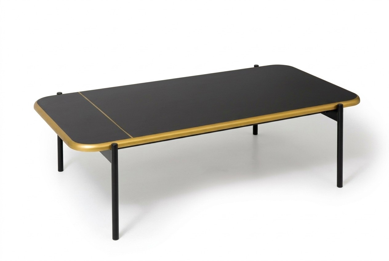 Möbel Tisch Luxus Modern Couchtisch Holz Wohnzimmer Design schwarz