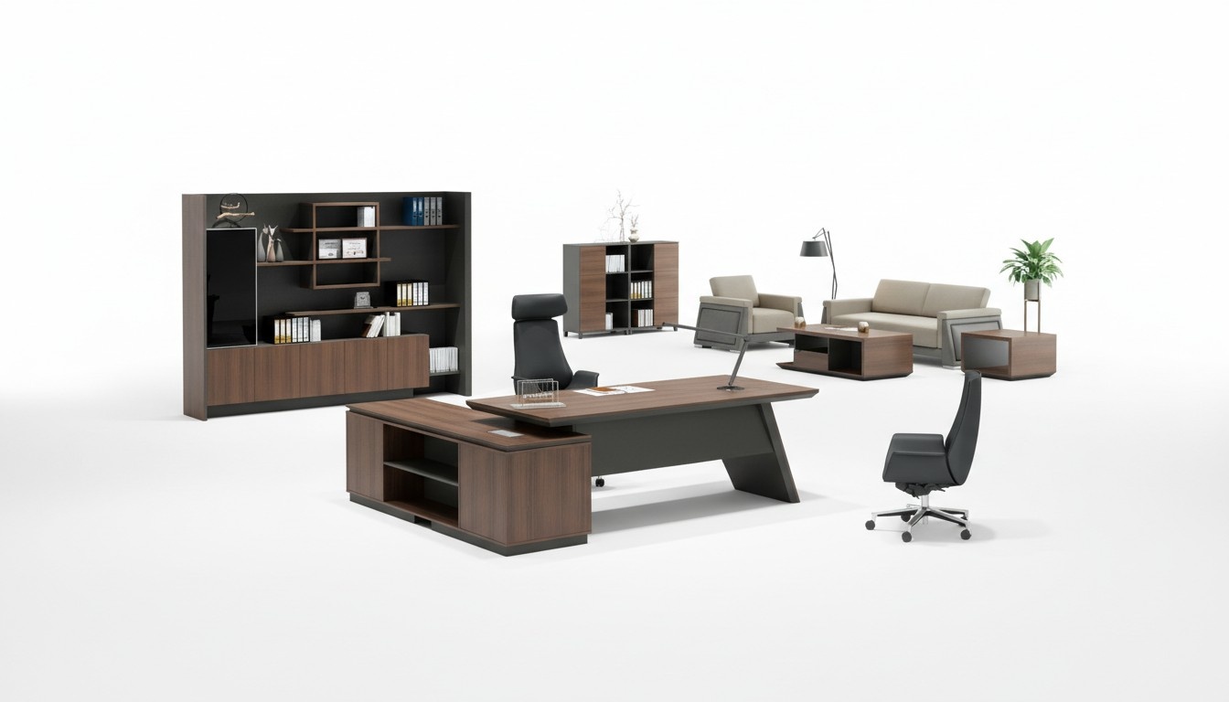 Möbel & Wohnen Schreibtische & Computermöbel Tisch + Regal Schrank 2tlg Set neu