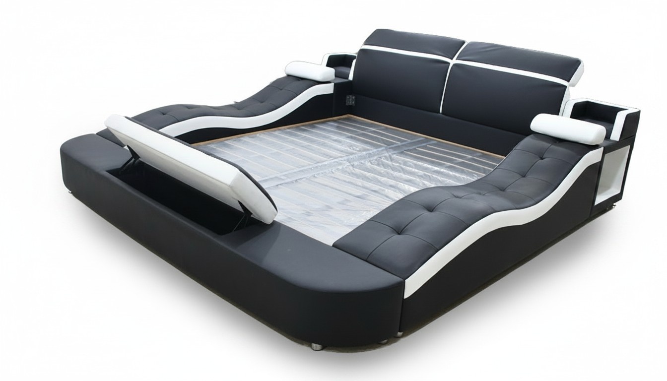 Multifunktion Bett Doppel Betten Hotel big Polster Schlafzimmer Möbel