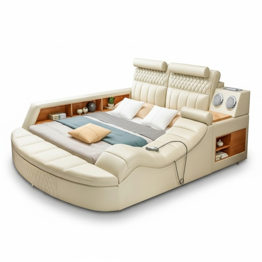 Multifunktion Bett Doppelbett Betten Ehebett Polsterbett Schlafzimmer