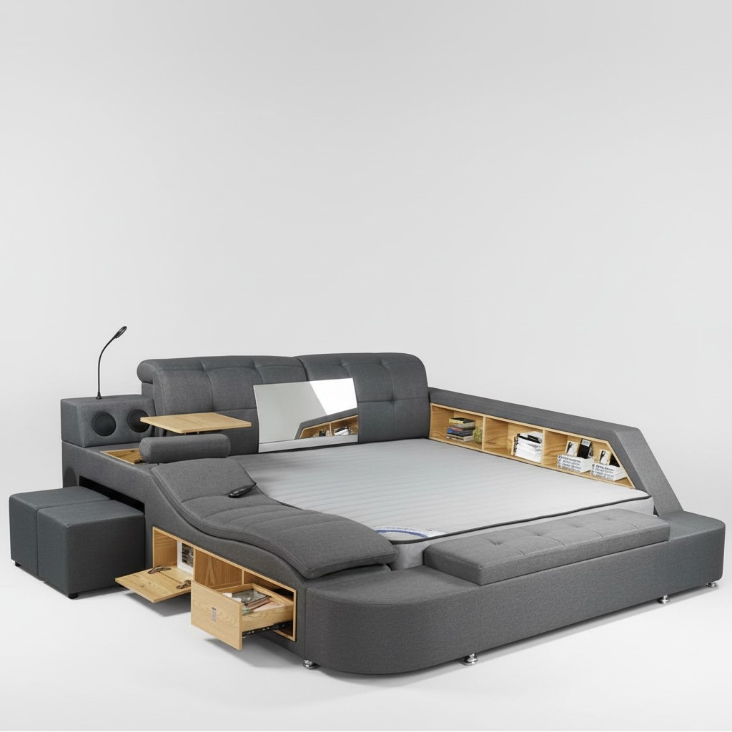 Multifunktion Bett Doppelbetten Modernes 180x200cm Betten Schlafzimmer