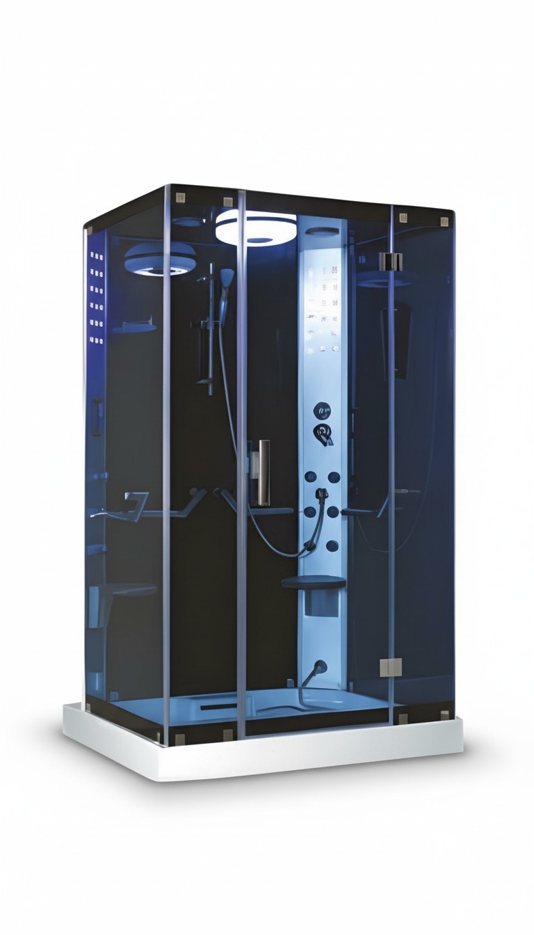 Multifunktionsdusche Duschkabine Wellnessdusche Massageduschkabine 142x90 cm