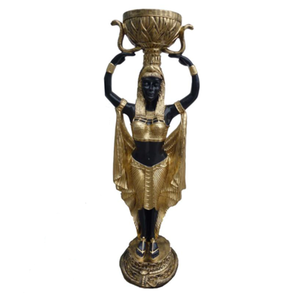 Skulptur Ägypten Frau Figur Statuen Skulpturen 130cm Statuen Antik Stil Neu