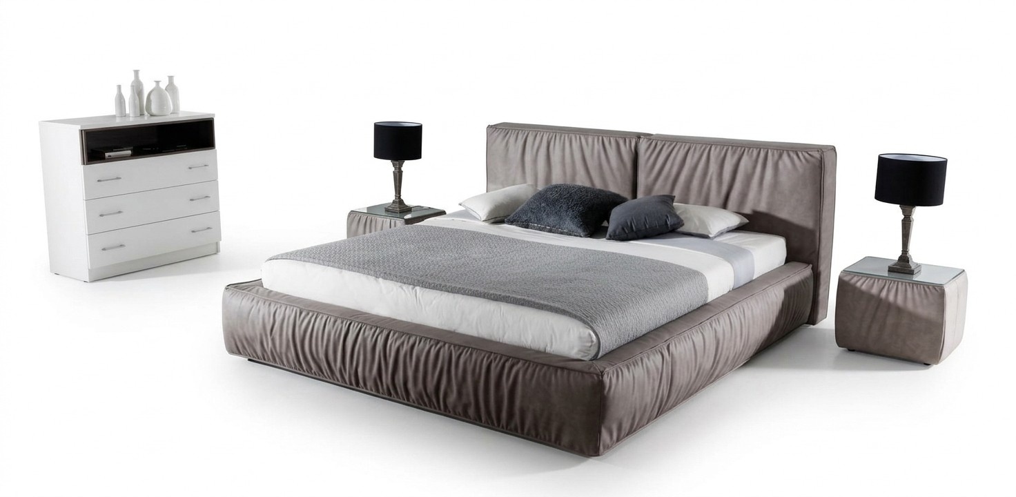 Nachttisch Braun Holz Möbel Design Beistelltisch Schlafzimmer Tisch