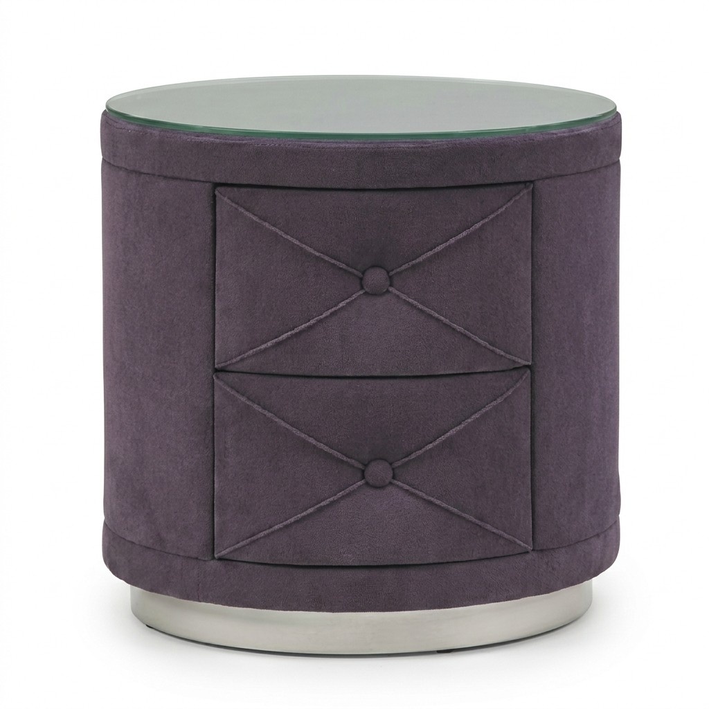 Nachttisch Nachtkonsolen Nachttische Nacht Tisch Tische Nachtkommode Rund Neu