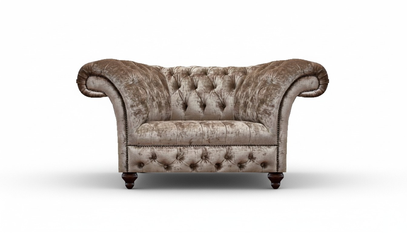 Neu Sitzmöbel Beige Sessel Modern Luxus Polstersessel Einrichtung Chesterfield