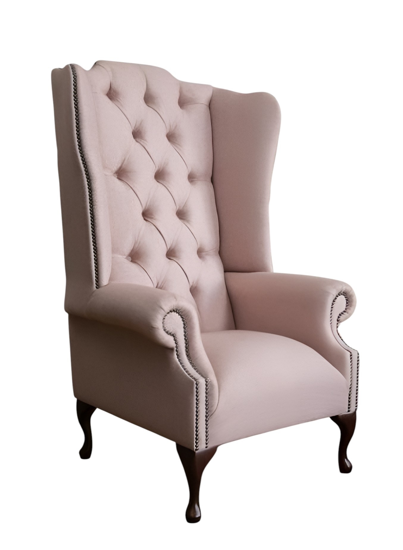 Ohrensessel Chesterfield Sessel Fernseh Couch 1 Sitzer Sofa Textil Stoff