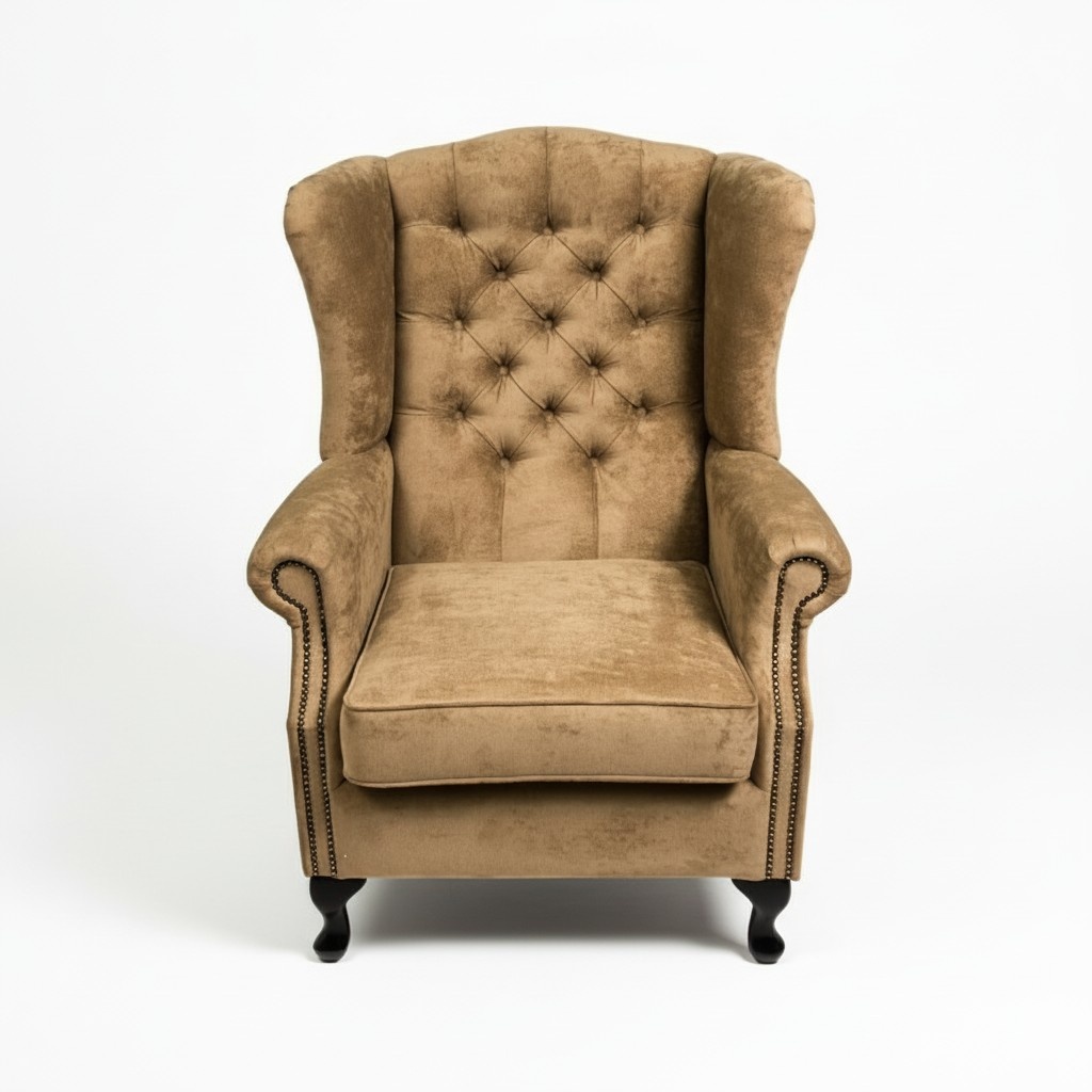 Ohrensessel Sessel Fernseh Stuhl Polster Sofa 1 Sitzer Relax Chesterfield