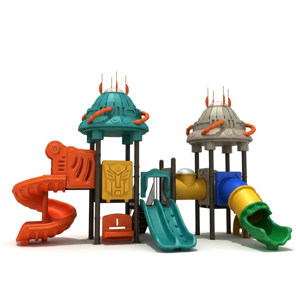 Outdoor Roboterstil Kunststoffeturm Spielplatz im Unterhaltung für Kinder
