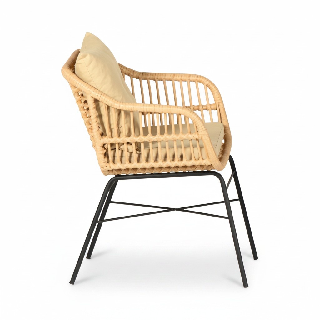 Outdoor Sessel Lounge Rattan Garten möbel Sitz Veranda Terrasse Balkon