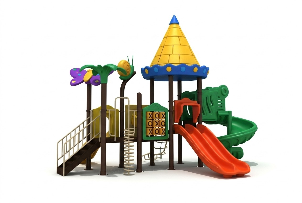 Outdoor Unterhaltung für Kinder Kletterturm Spielturm mit Rutschen
