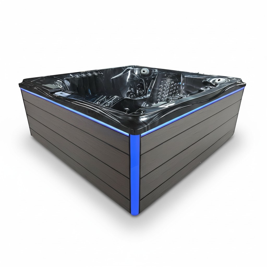 Outdoor Whirlpool Hydromassagewanne Massagebad Hot Tub Sprudelbad 230x230cm