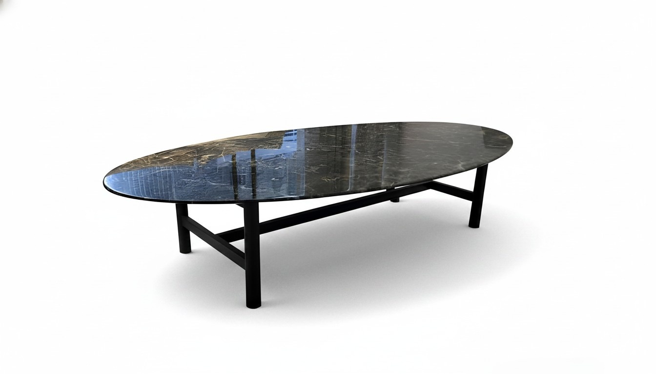 Oval Couchtisch Kaffeetisch Beistelltisch Design Tisch Wohnzimmer Tische