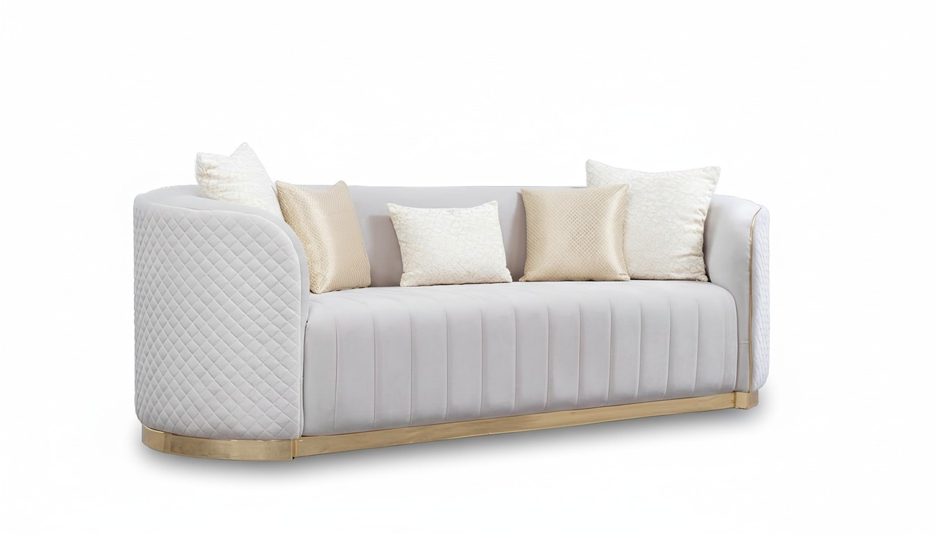 Ovale Couch Zweisitzer Couchen Möbel Sofa Einrichtung Wohnzimmer Sofas