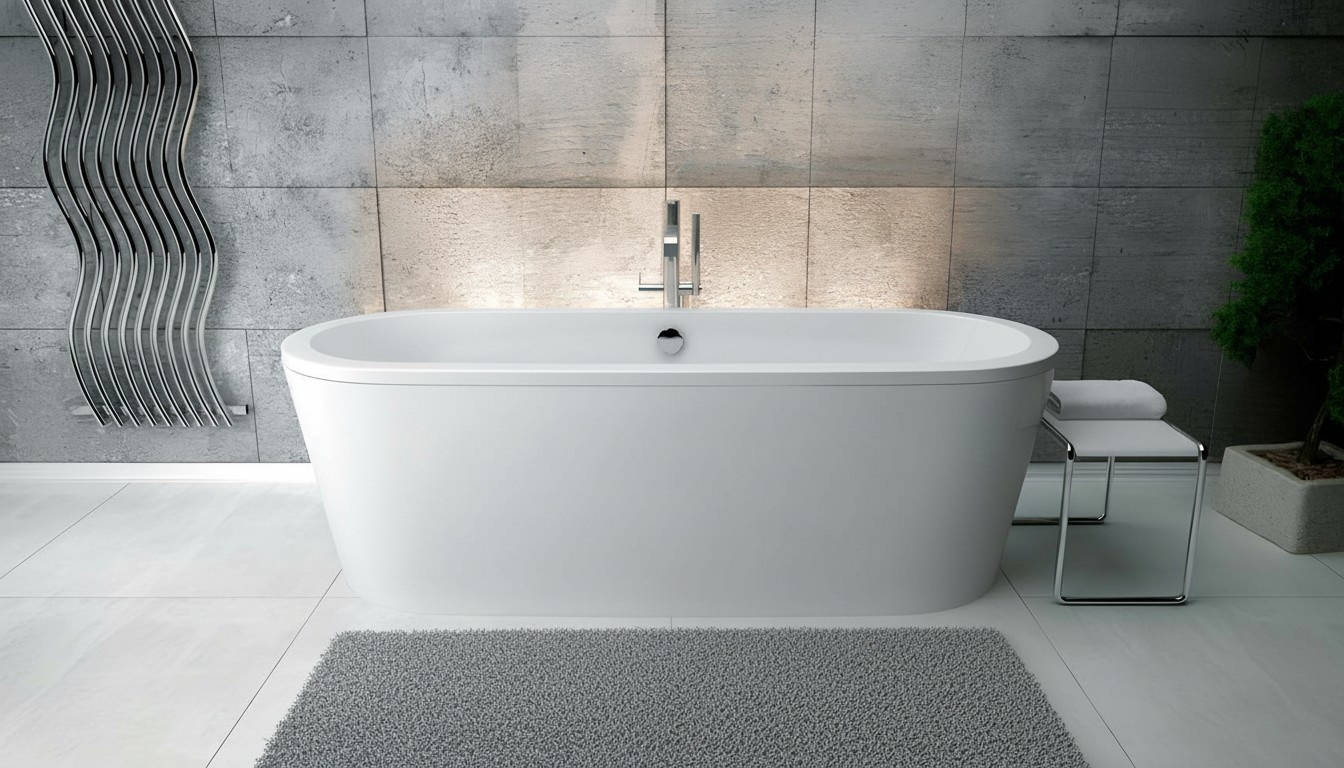 Ovale Wanne Acryl Exclusive Wannen Freistehende Design Neu Badezimmer Badewanne