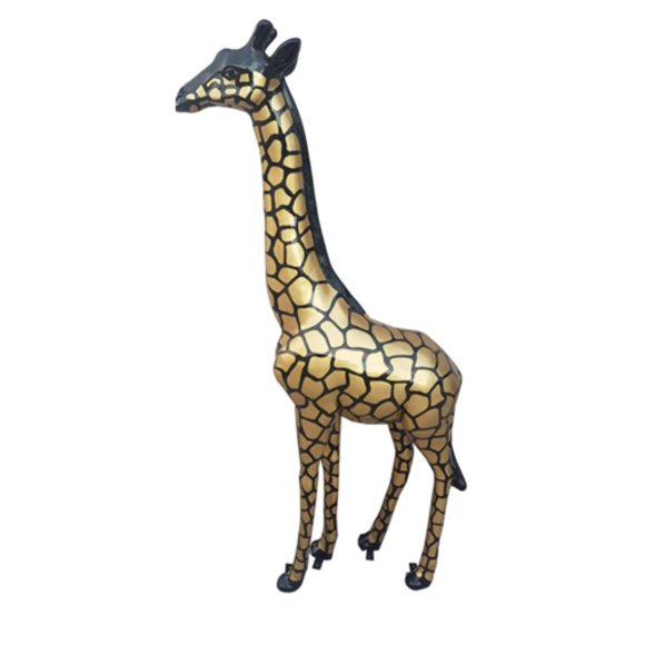 Modern Skulptur Giraffe Dekorative Figur Design Kunststoff Statuen Statue