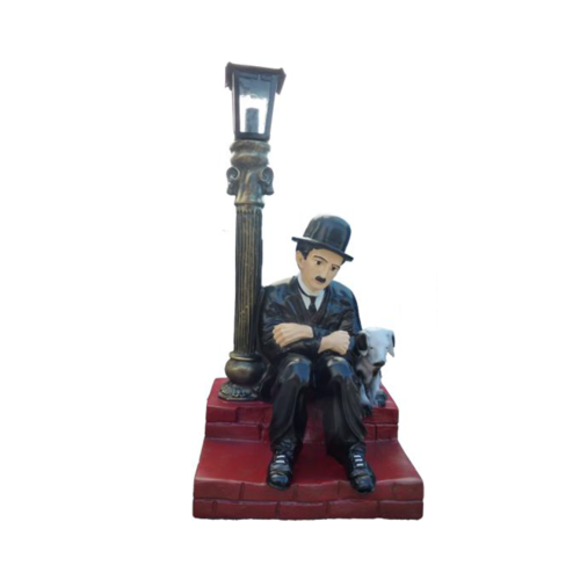 Lampe Leuchte Figur Statue Skulptur 70cm Statuen Skulpturen Charlie