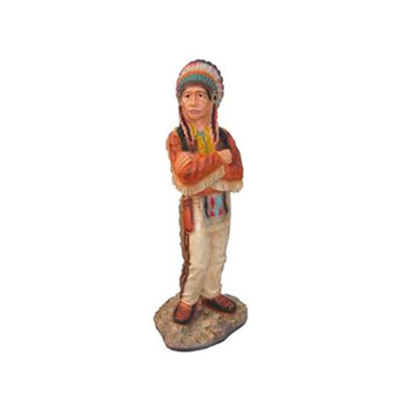Indianer Figur Statue Ureinwohner USA Garten Deko Skulptur Figuren Statuen