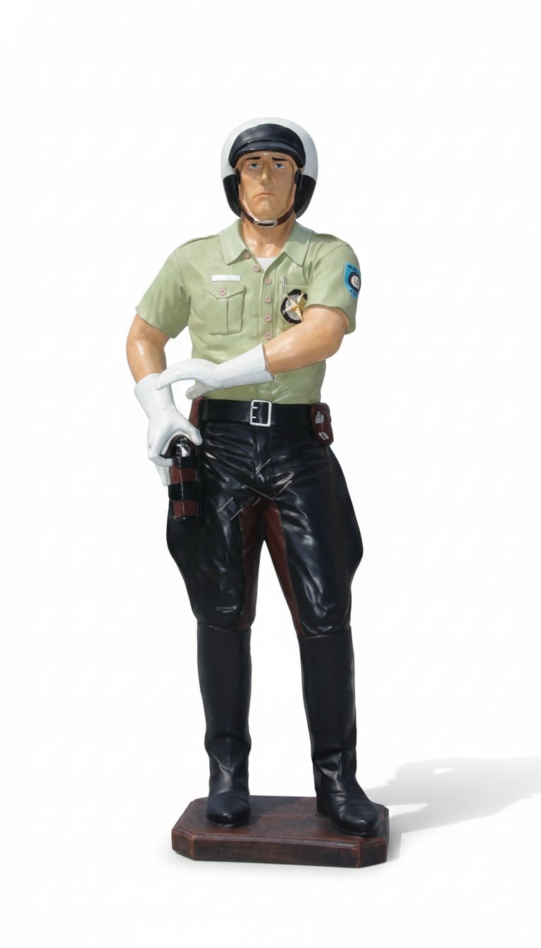 Polizist USA Figur Garten Statue Skulptur Figuren Skulpturen Dekoration