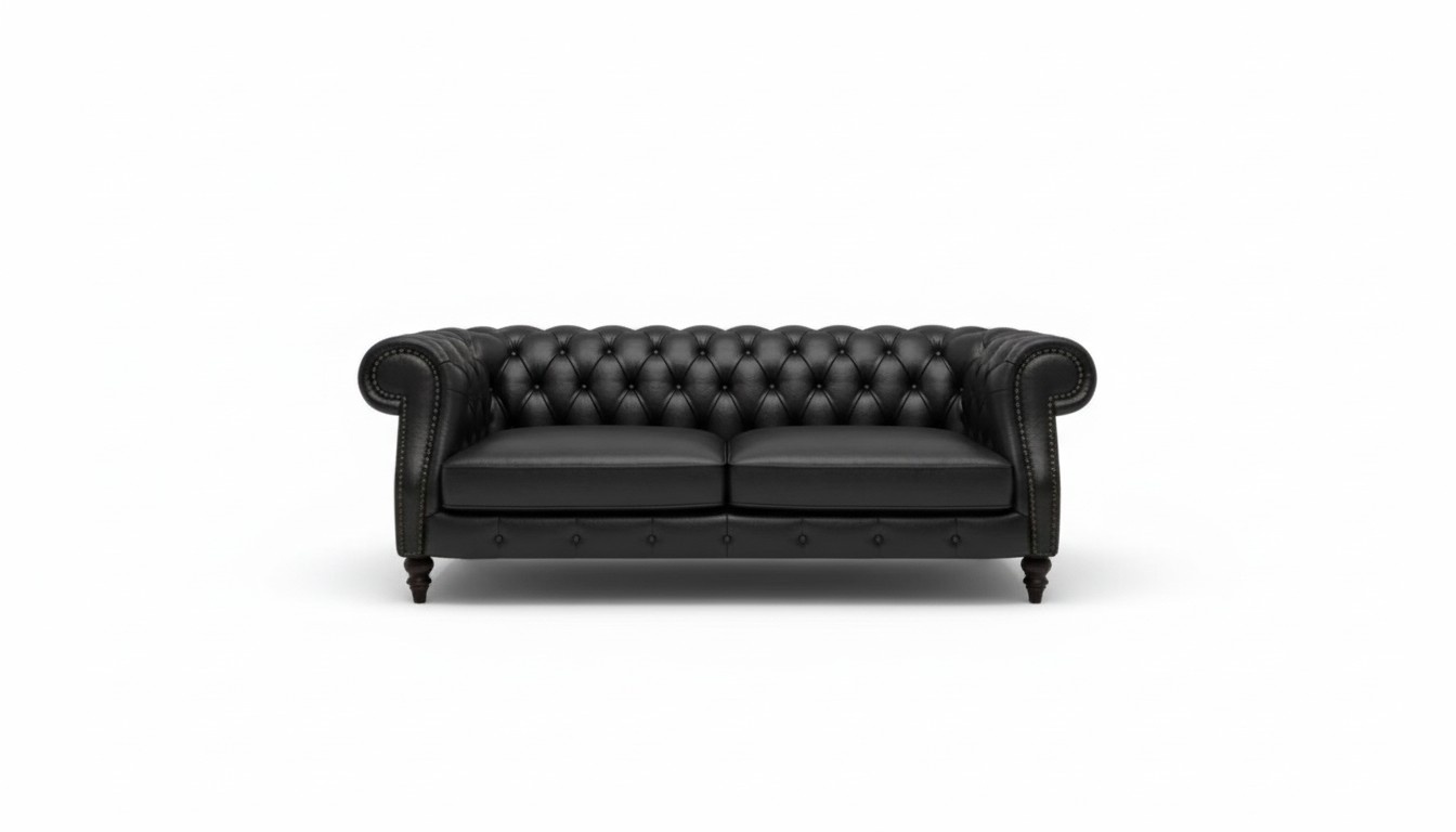 Polster Couch Sofa Klassik Chesterfield Neu Leder Sofas 3 Sitzer CHARLYNEW