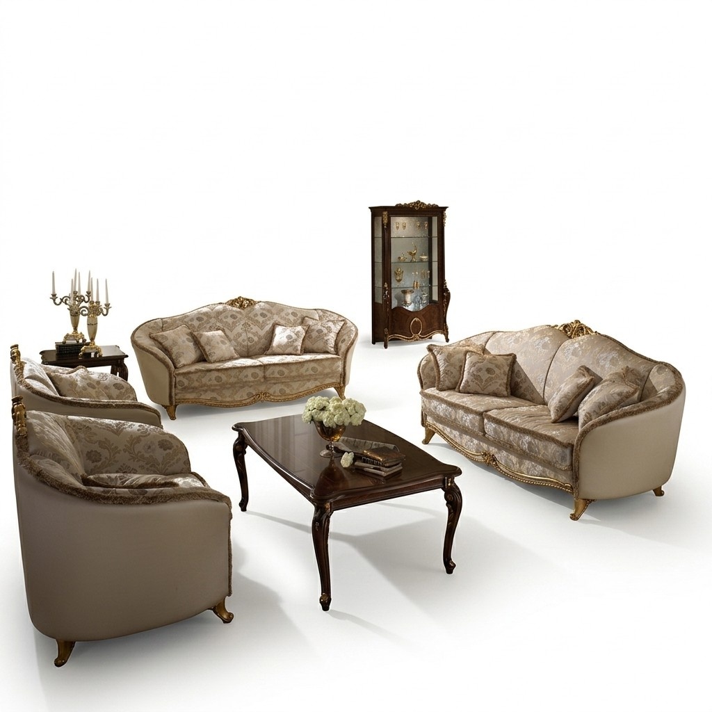 Polster Couchen Couch Luxus Sofagarnitur 3+2+1 Sitzer Set Sofa Arredoclassic Neu