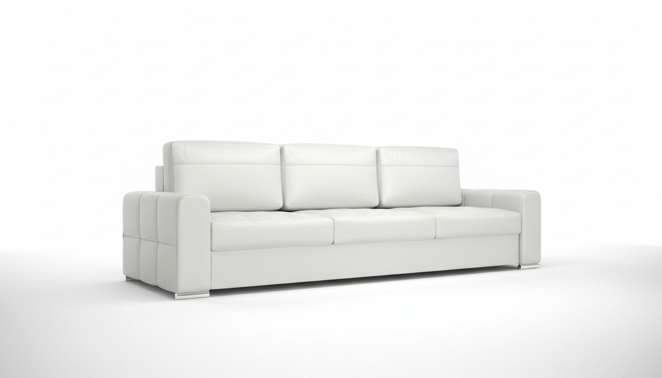 Polster Modern Textil Stoff Sofas Dreisitzer Sofa 3 Sitzer Bettfunktion Design